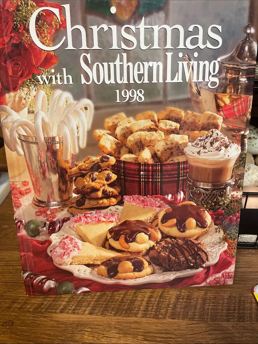 Southern Living Holiday Cookbook Cover — Red, White & Green Festive Spread